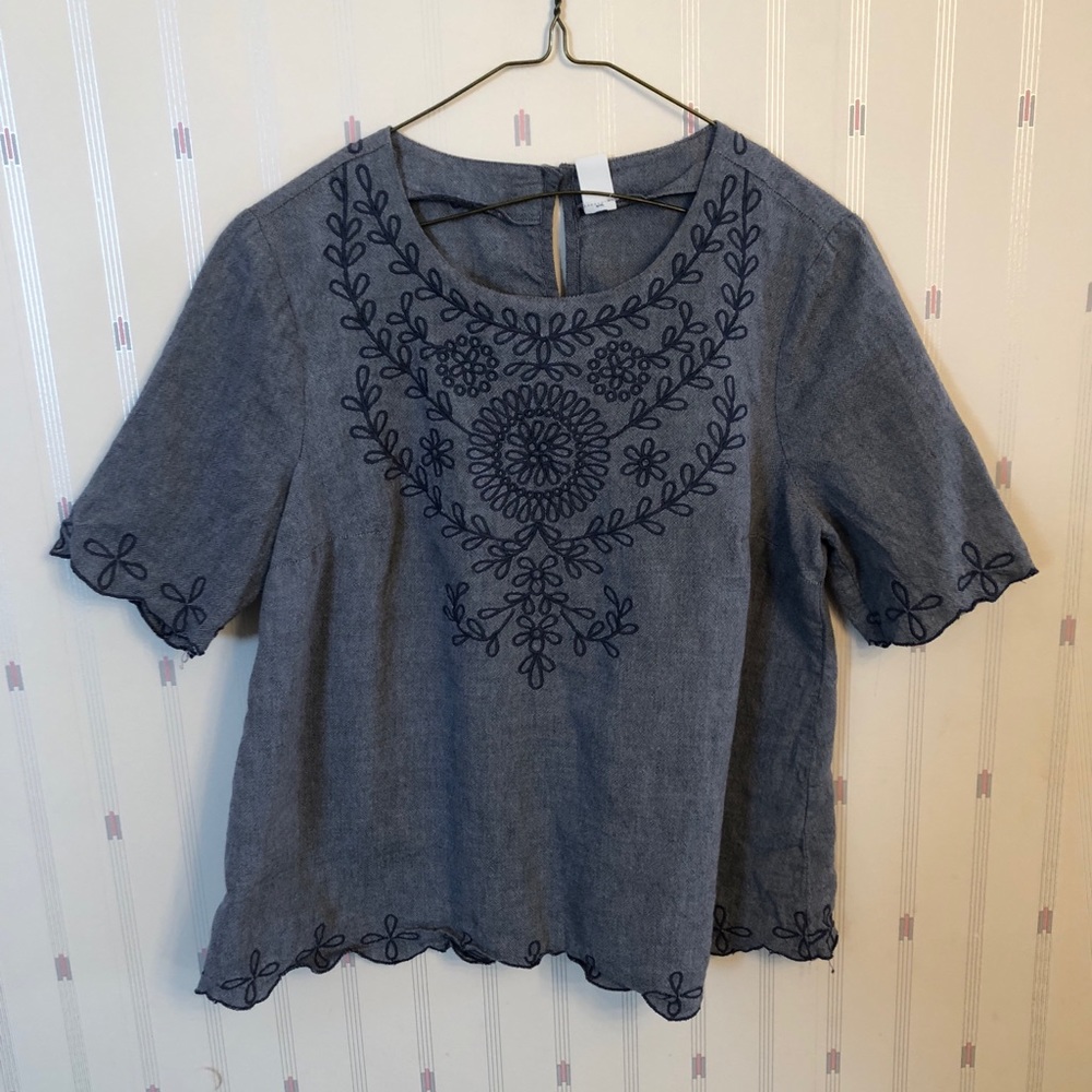 Chambray with Detail Top